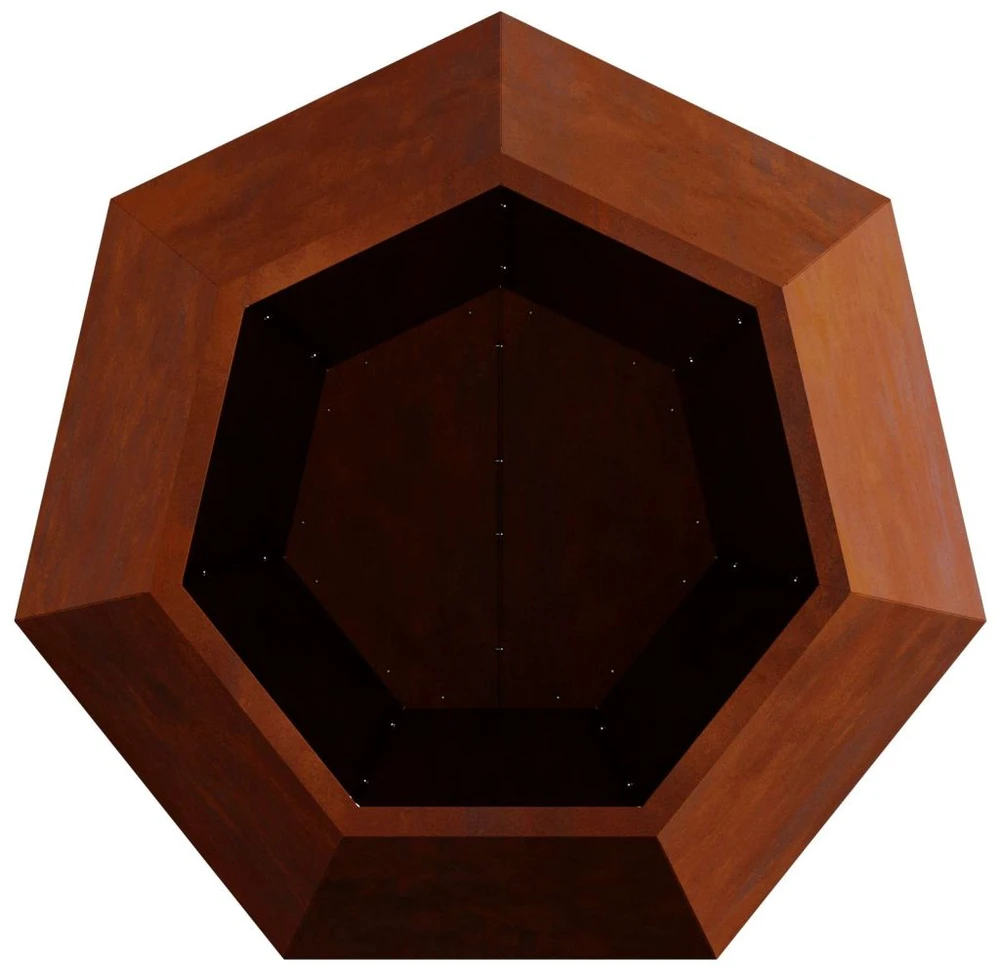 Lovelis 2 vnt. Rūdijanti 75 x 75 x 60 cm