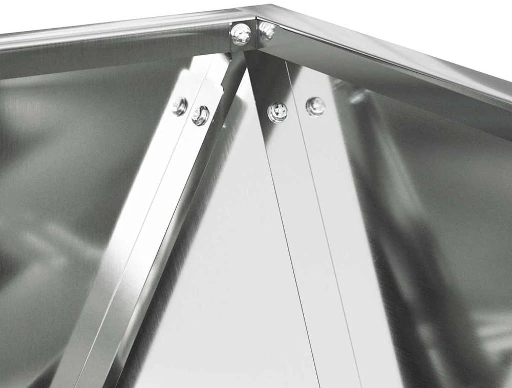Lovelis 2 vnt. Sidabro 40 x 40 x 40 cm Cinkuota plienas
