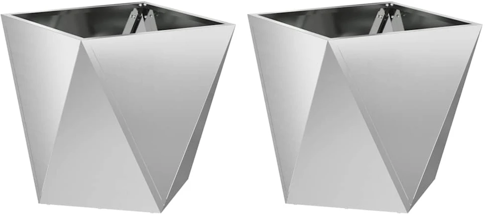 Lovelis 2 vnt. Sidabro 50 x 50 x 50 cm Cinkuota plienas