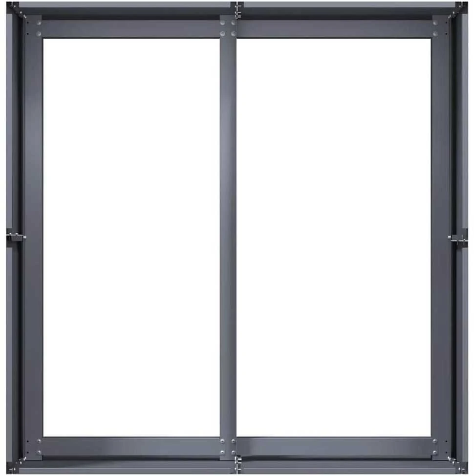 Lovelis, antracito, 80x80x40cm, šaltai valcuotas plienas