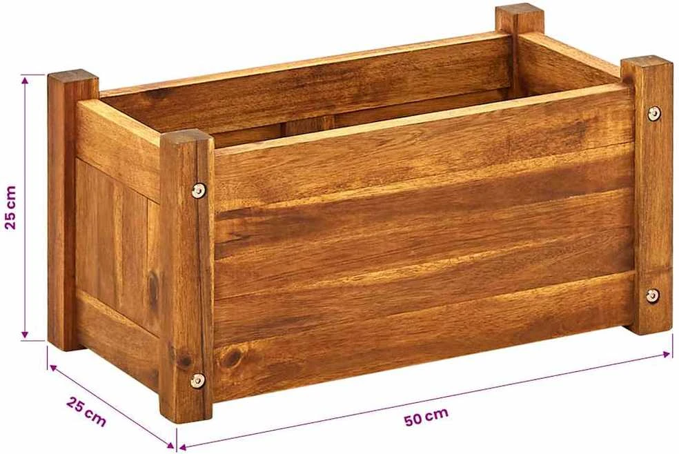 Lovelis augalams, akacija, 50x25x25cm, aukštas