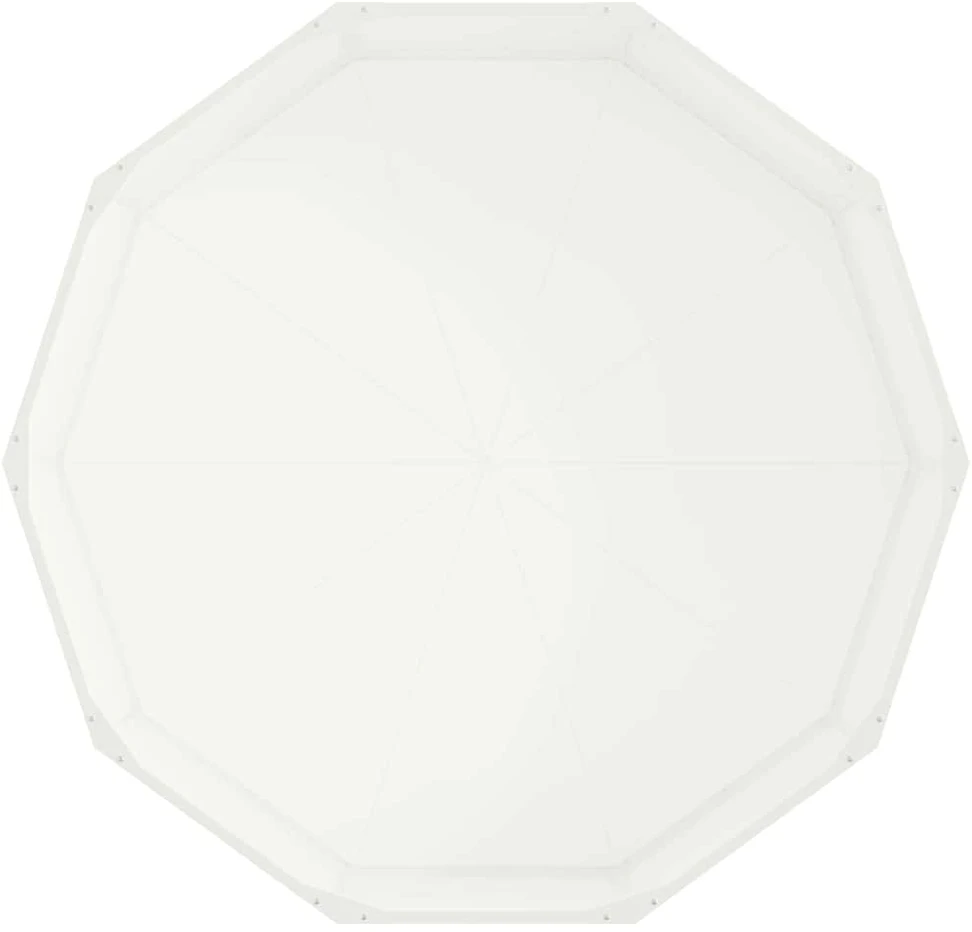 Lovelis Balta 120 x 120 x 35 cm Plienas