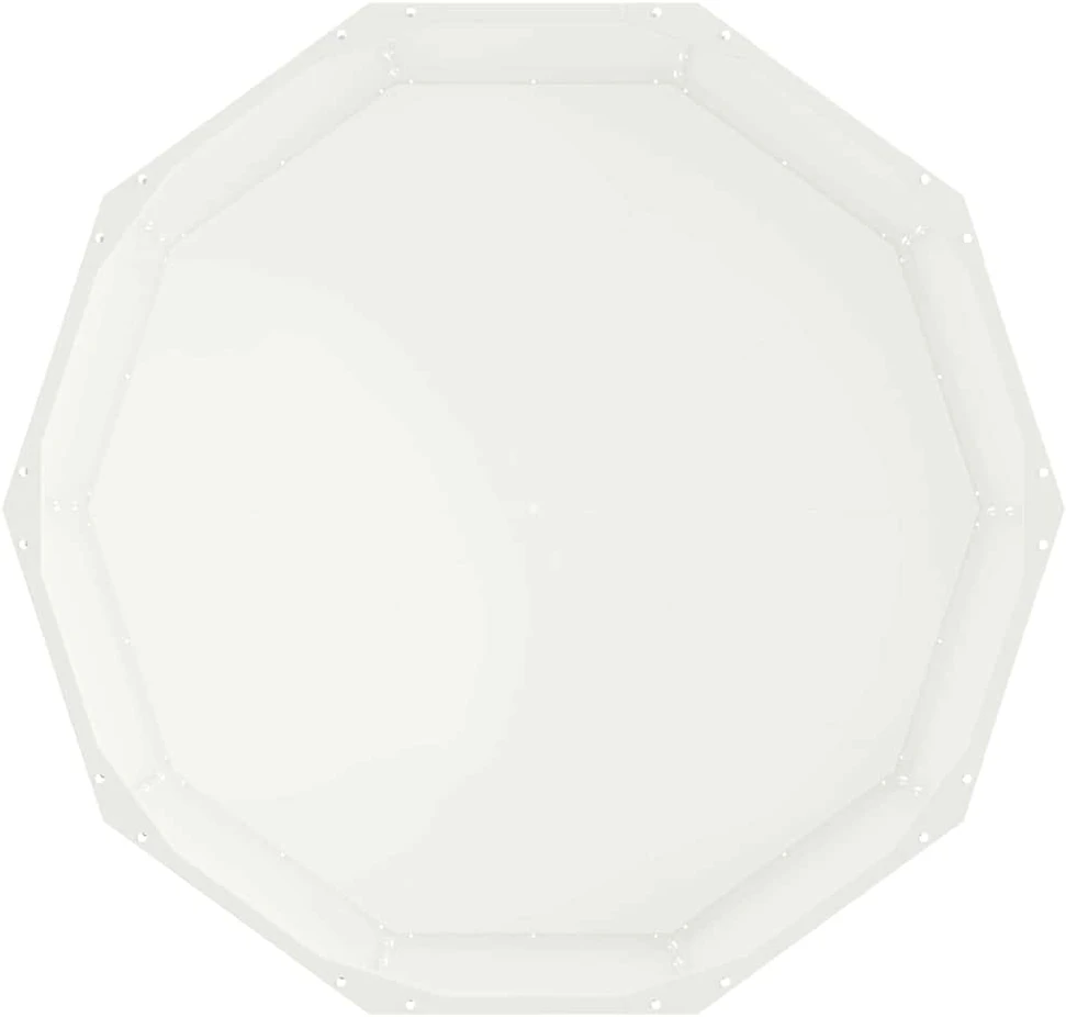 Lovelis Balta 90 x 90 x 35 cm Plienas