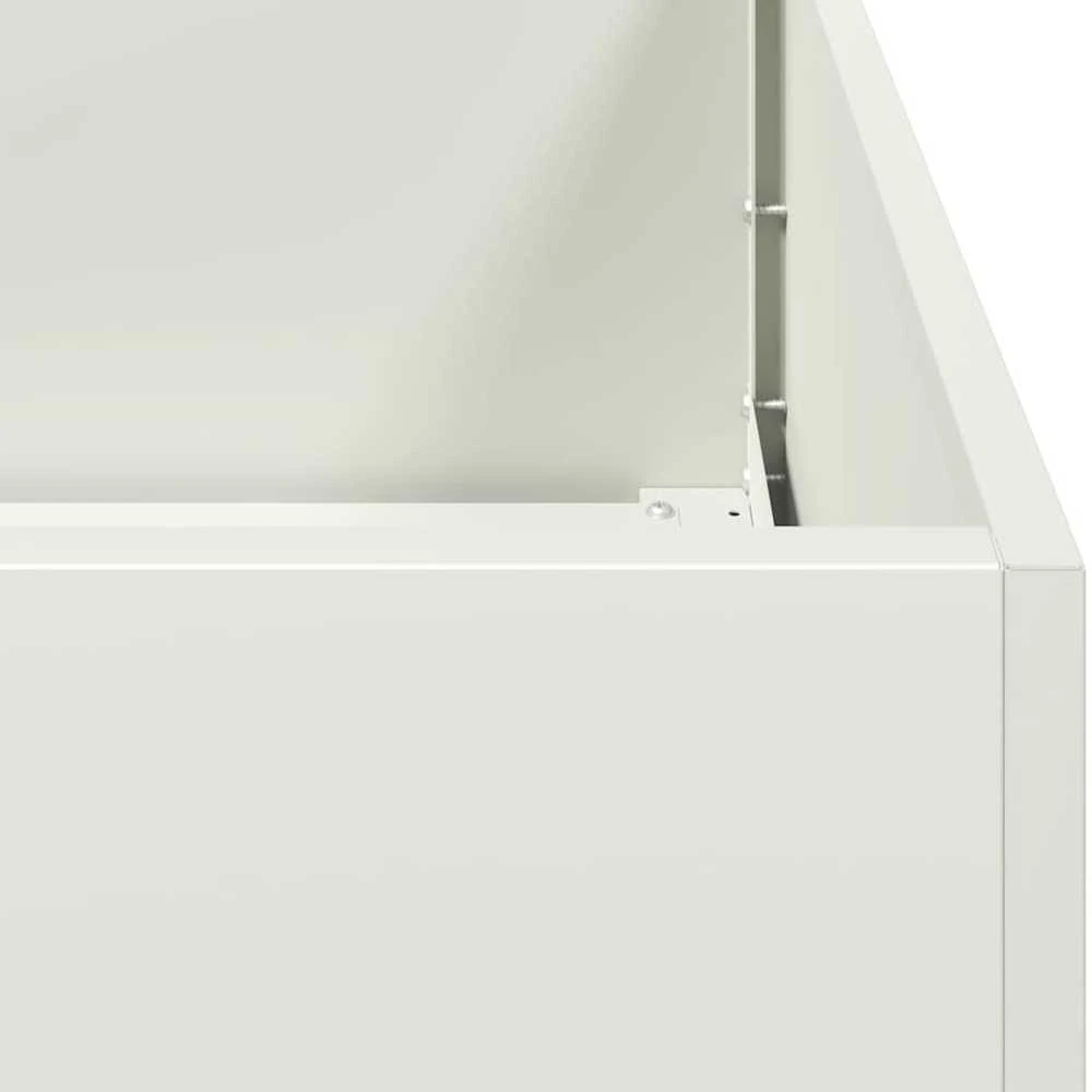 Lovelis, baltos spalvos, 120x40x40cm, šaltai valcuotas plienas