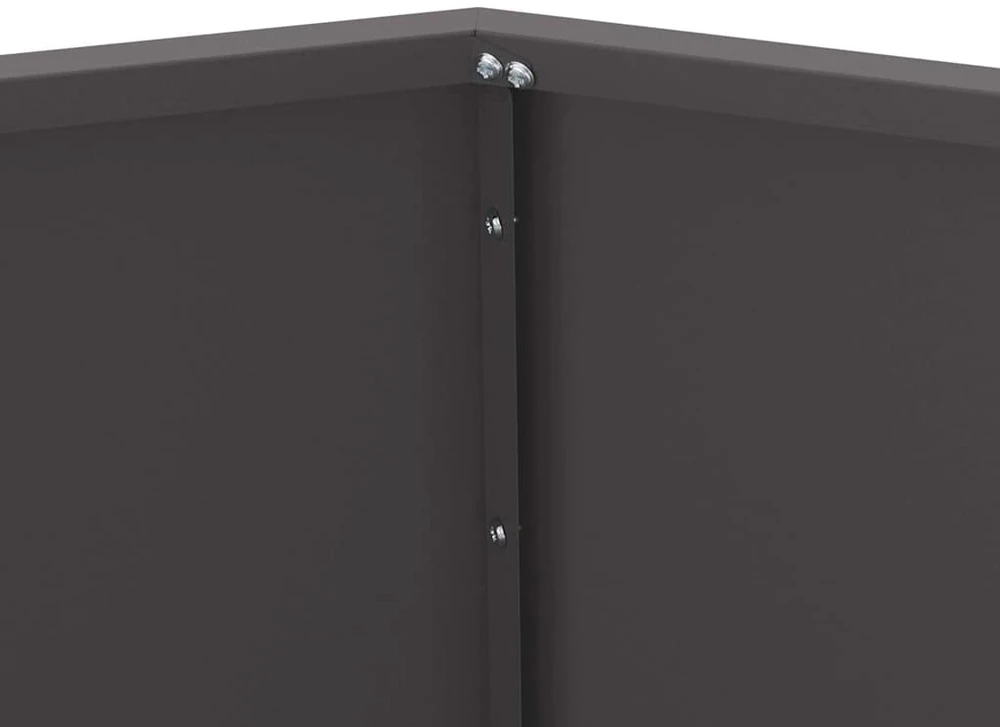 Lovelis Juoda 100 x 100 x 80 cm Plienas