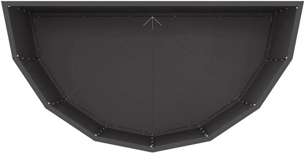 Lovelis Juoda 90 x 45 x 50 cm Plienas