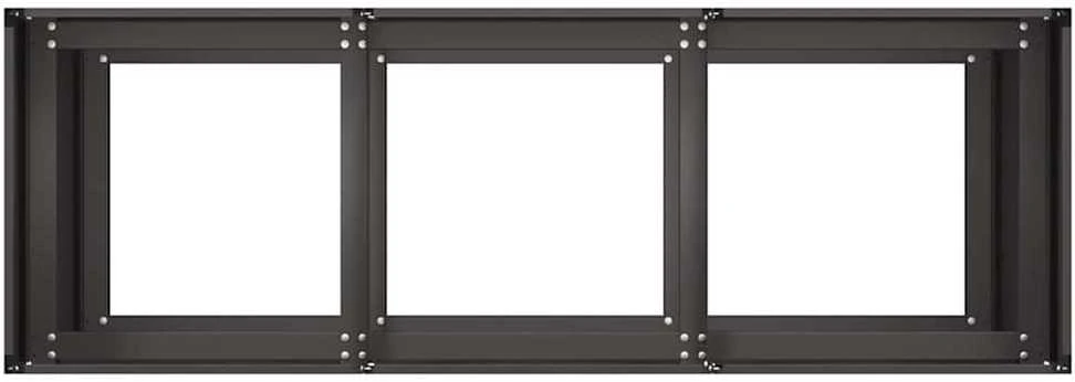 Lovelis, juodos spalvos, 120x40x80cm, šaltai valcuotas plienas
