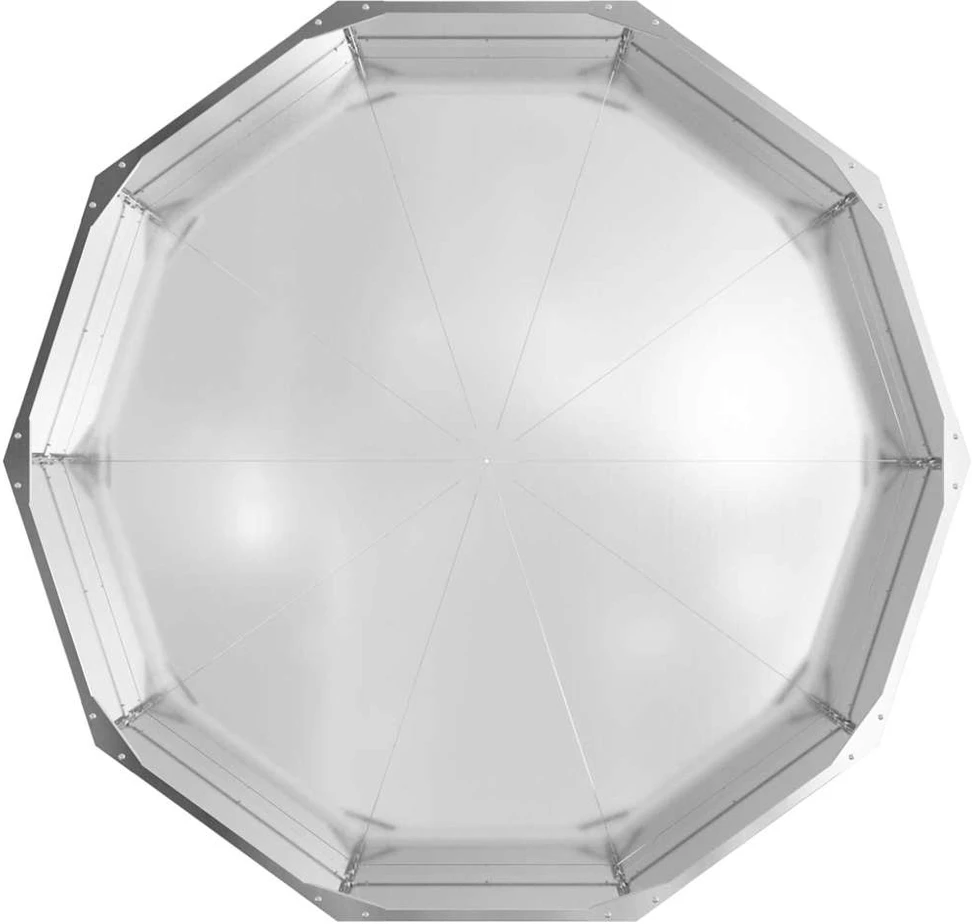 Lovelis Sidabro 120 x 120 x 35 cm Cinkuota plienas