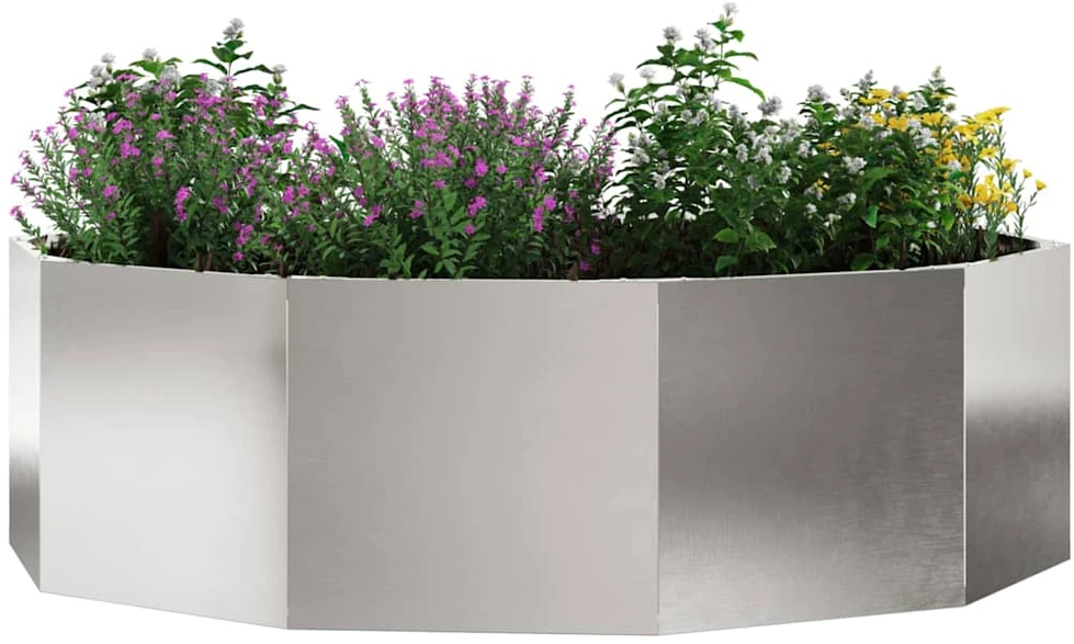 Lovelis Sidabro 120 x 120 x 35 cm Nerūdijantis Plienas