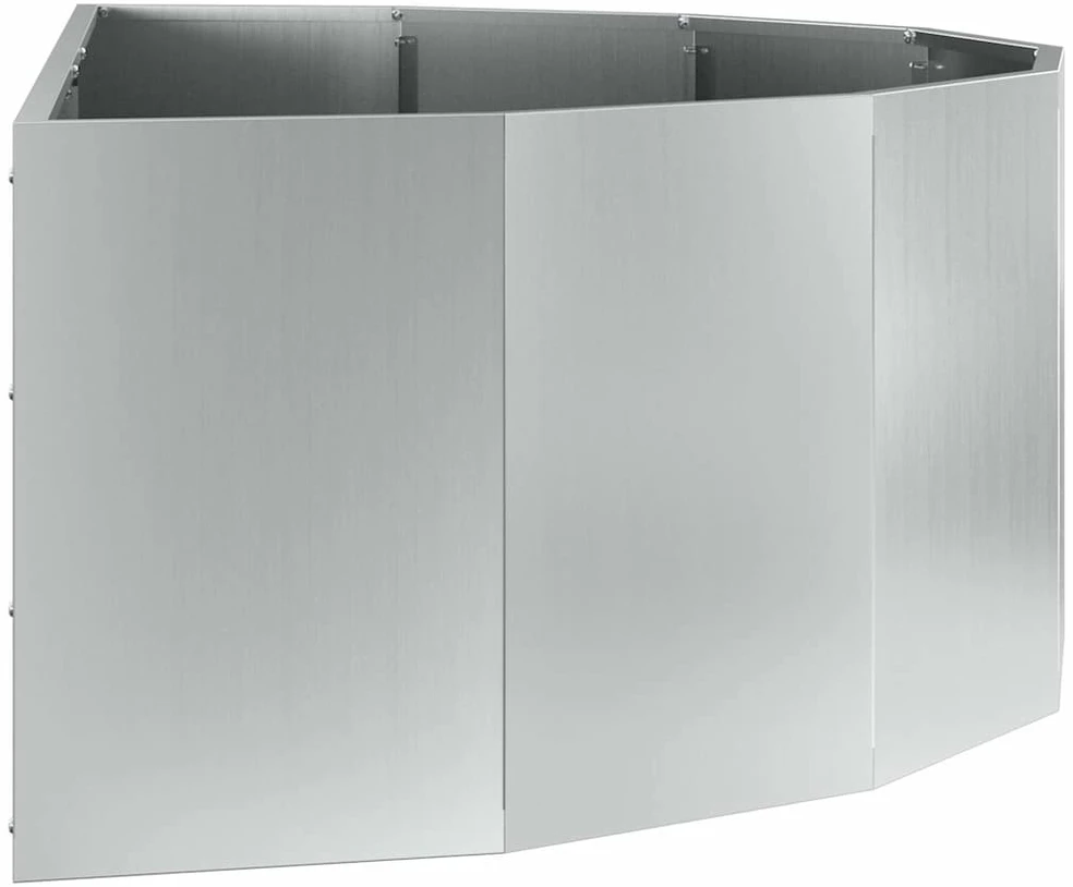Lovelis Sidabro 120 x 60 x 35 cm Cinkuota plienas