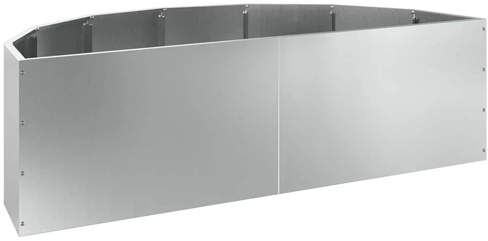 Lovelis Sidabro 120 x 60 x 35 cm Cinkuota plienas