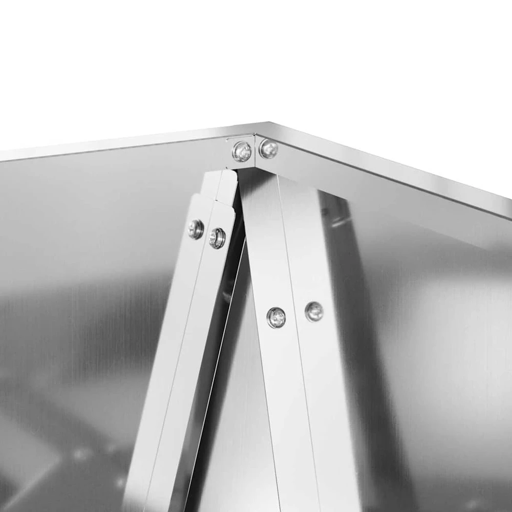 Lovelis Sidabro 40 x 40 x 75 cm Cinkuota plienas