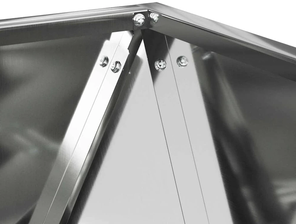 Lovelis Sidabro 50 x 50 x 50 cm Cinkuota plienas