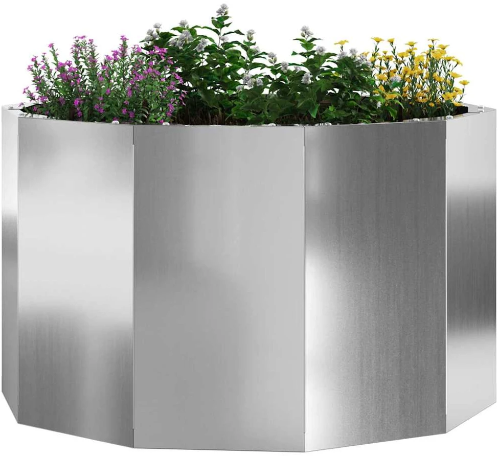 Lovelis Sidabro 60 x 60 x 35 cm Cinkuota plienas