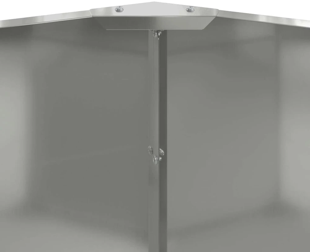 Lovelis Sidabro 60 x 60 x 50 cm Cinkuota plienas