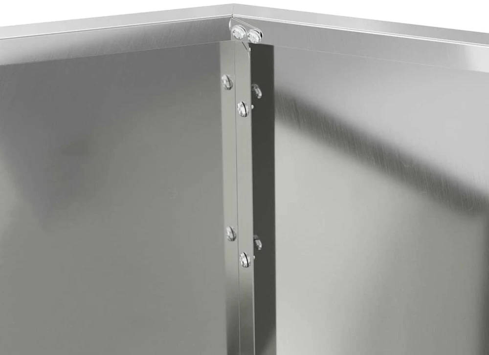 Lovelis Sidabrinė 75 x 75 x 60 cm Galvanizuotas plienas