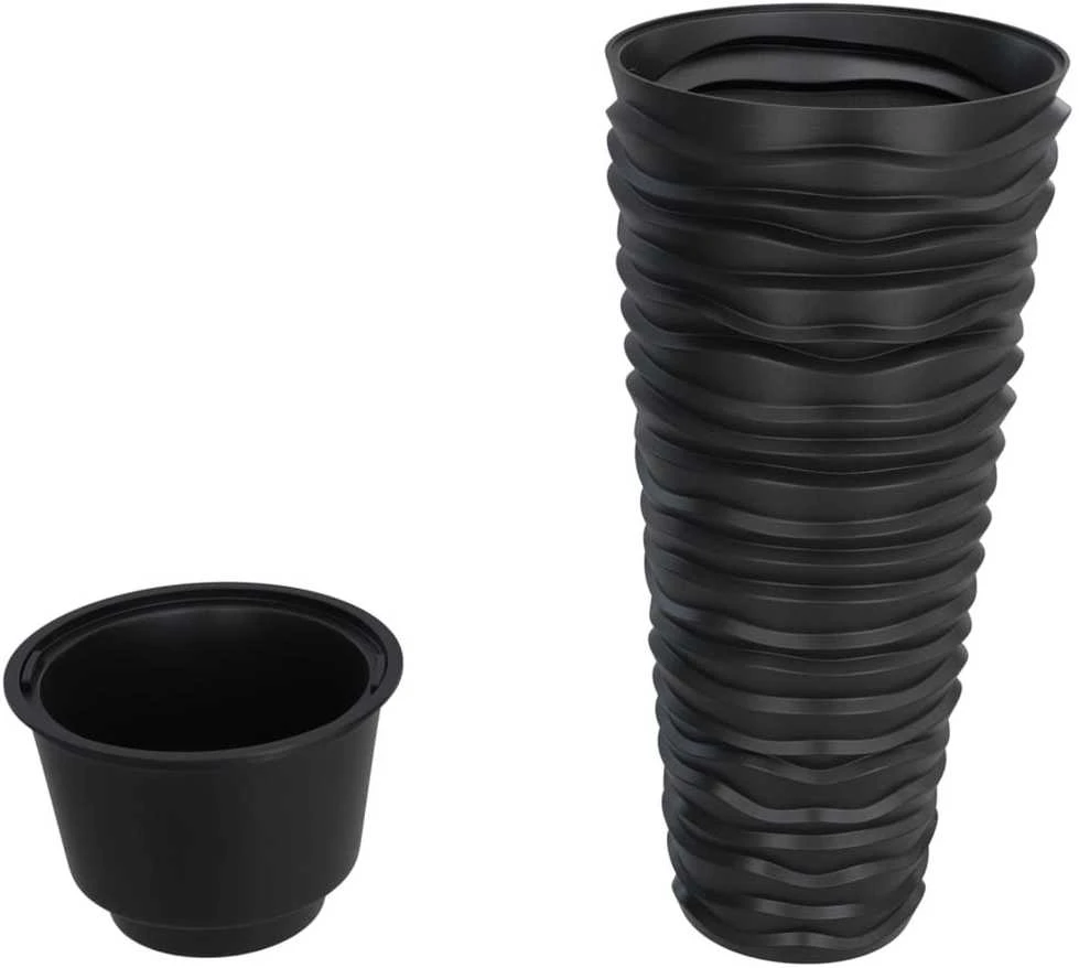 Lovelis su išimamu įdėklu, antracito, 18/45l, PP