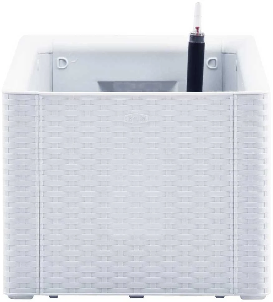 Lovelis su savaiminio laistymo sistema, baltas, 100x43x33cm