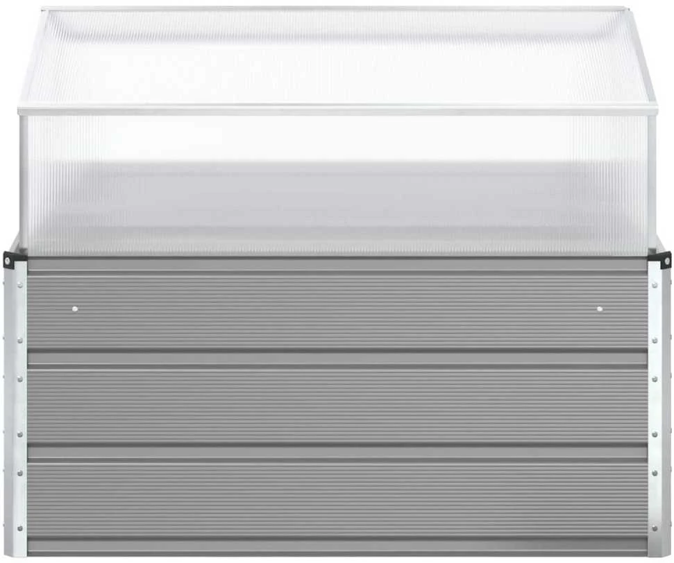 Lovelis Šviesiai pilka 100 x 100 x 77 cm Galvanizuotas plienas