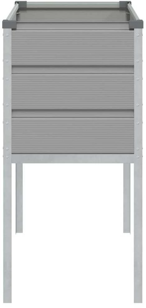 Lovelis Šviesiai pilka 100 x 45 x 90 cm Cinkuota plienas