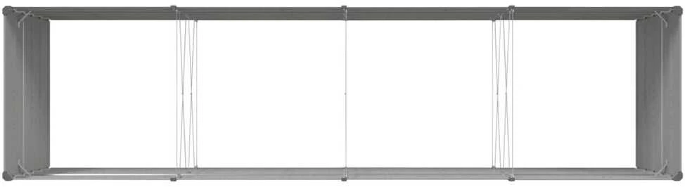 Lovelis Šviesiai pilka 385 x 100 x 75 cm Galvanizuotas plienas