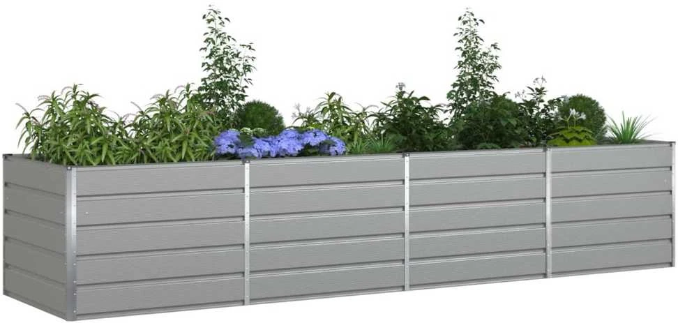 Lovelis Šviesiai pilka 385 x 100 x 75 cm Galvanizuotas plienas