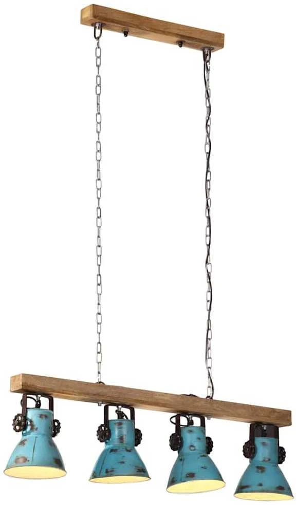 Pakabinamas šviestuvas Lubinis šviestuvas, baltintas mėlynas, 90x24x111cm, 25W, E27