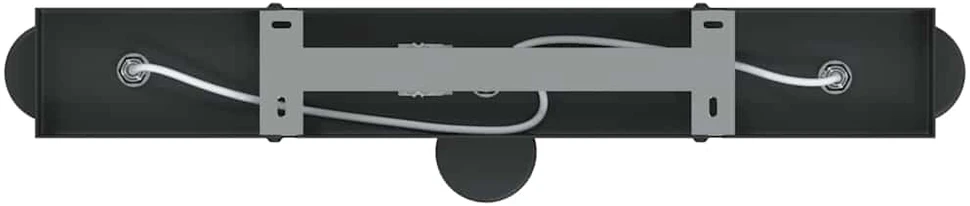Lubų prožektorius Juoda 38 x 6,5 x 11,5 cm Metalas