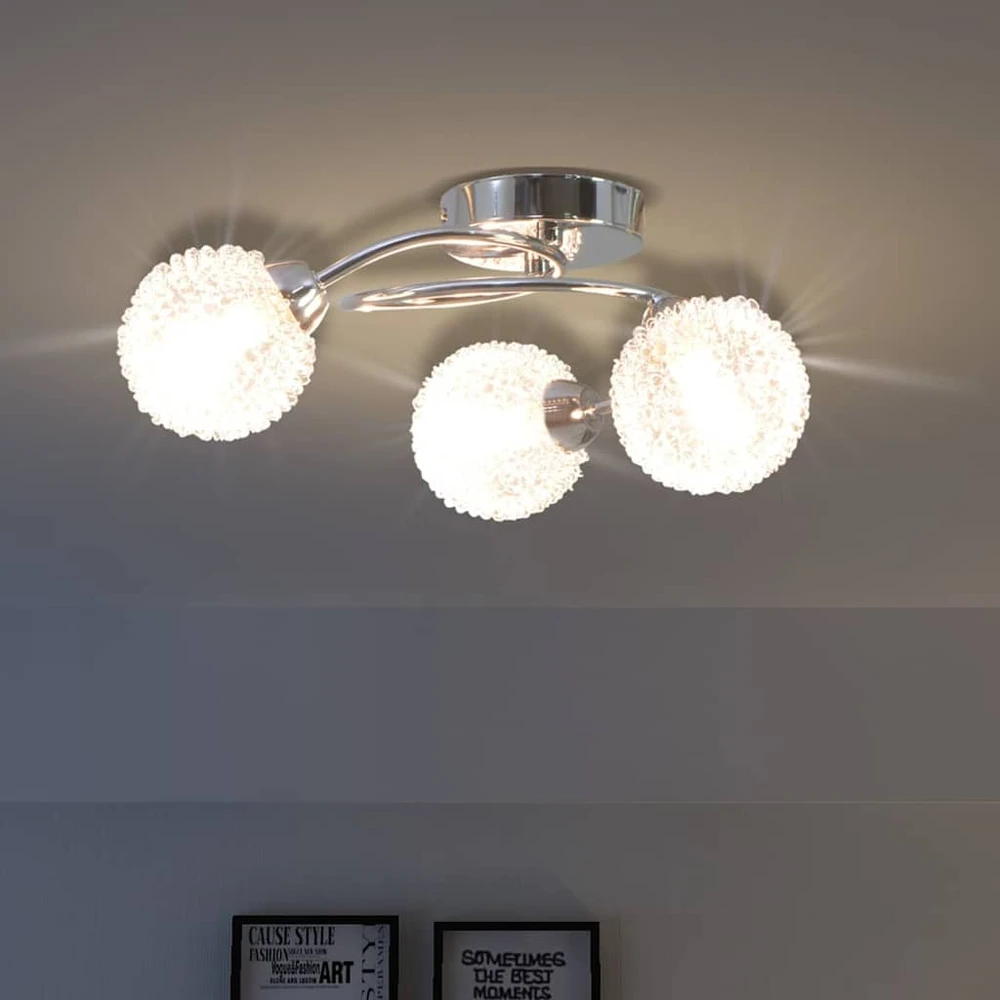 Lubinis šviestuvas Lubų šviestuvas su 3 LED G9 lemputėmis, 120 W