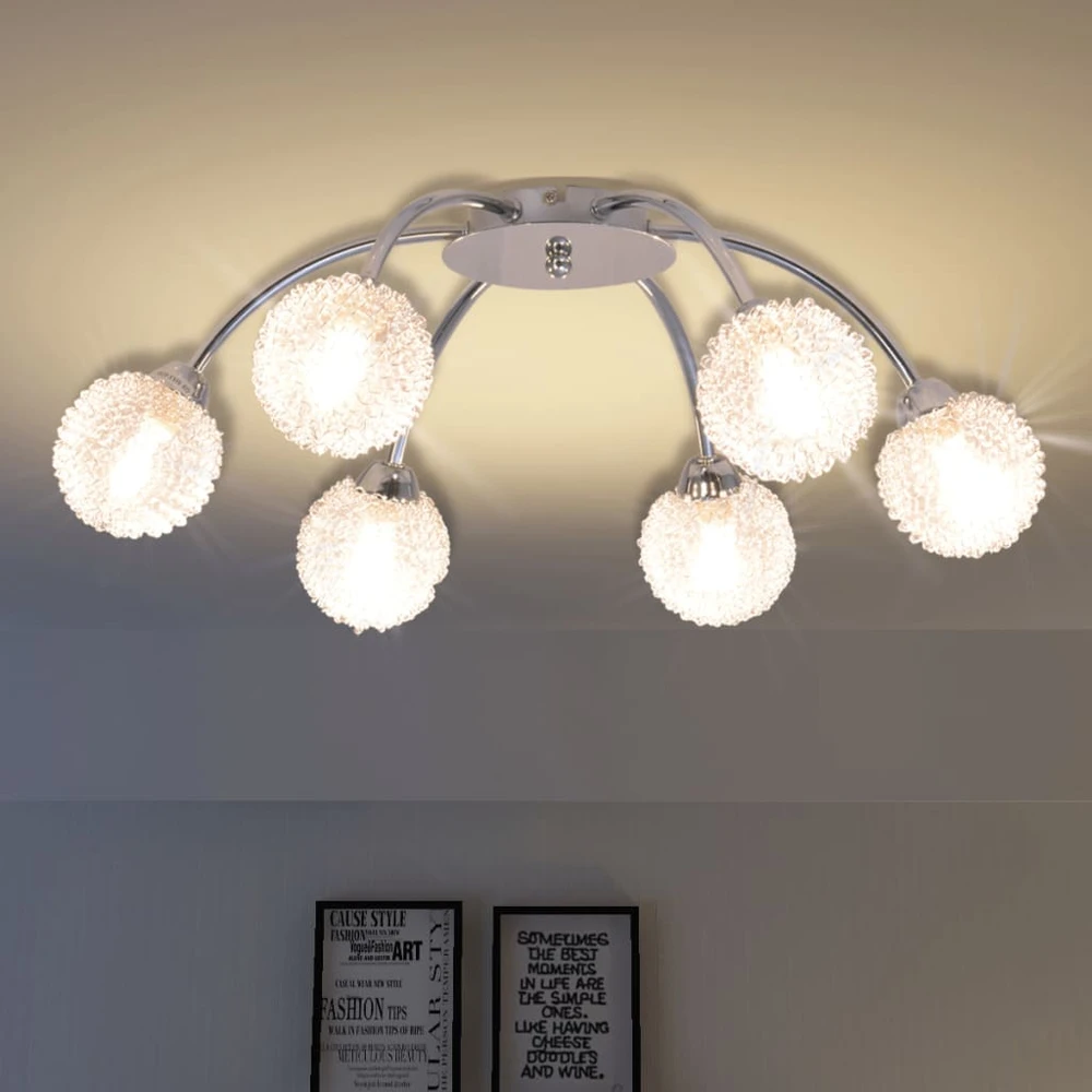 Lubinis šviestuvas Lubų šviestuvas su 6 LED lemputėmis G9, 240 W