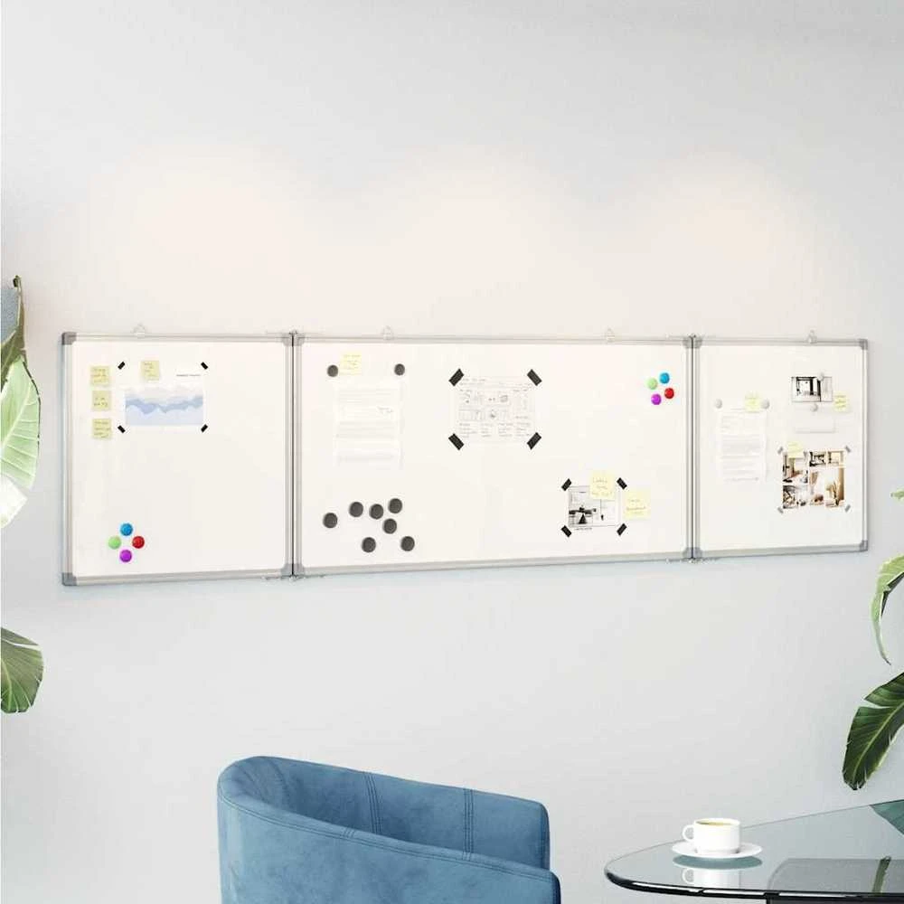 Magnetinė balta lenta, 160x40x1,7cm, aliuminis, sulankstoma