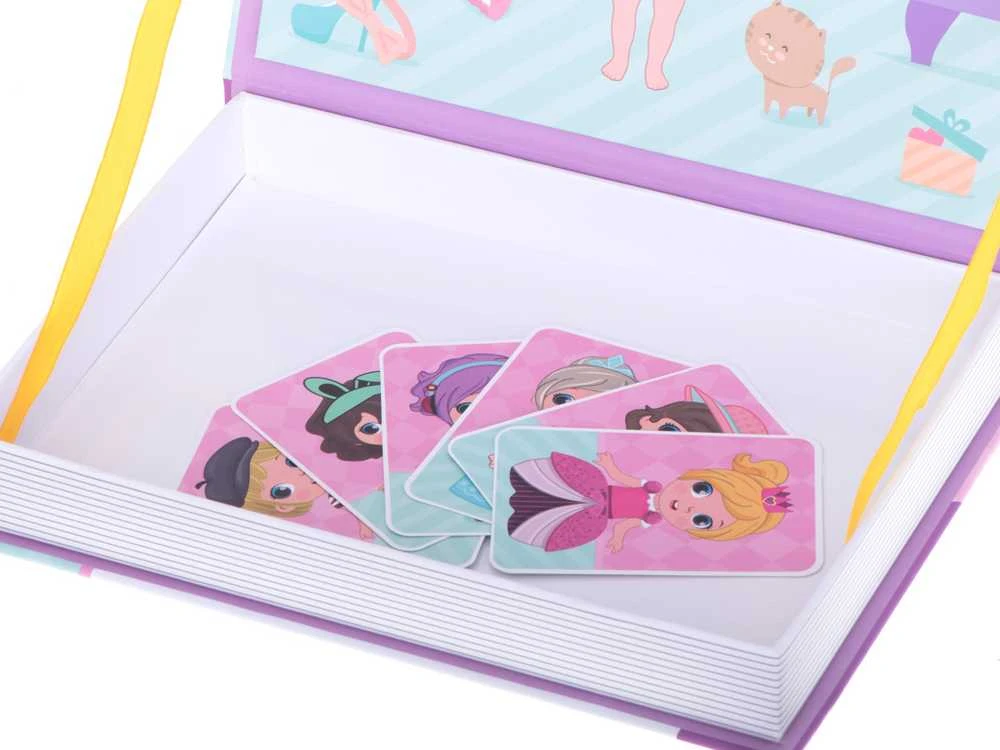 Ikonka Magnetinė dėlionė Dress up lėlė 51el.