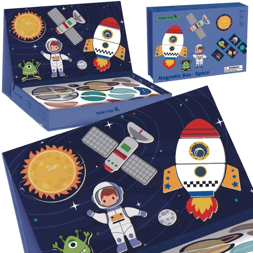 Tooky Toys Magnetinė dėlionė Tooky Toy Kosmosas