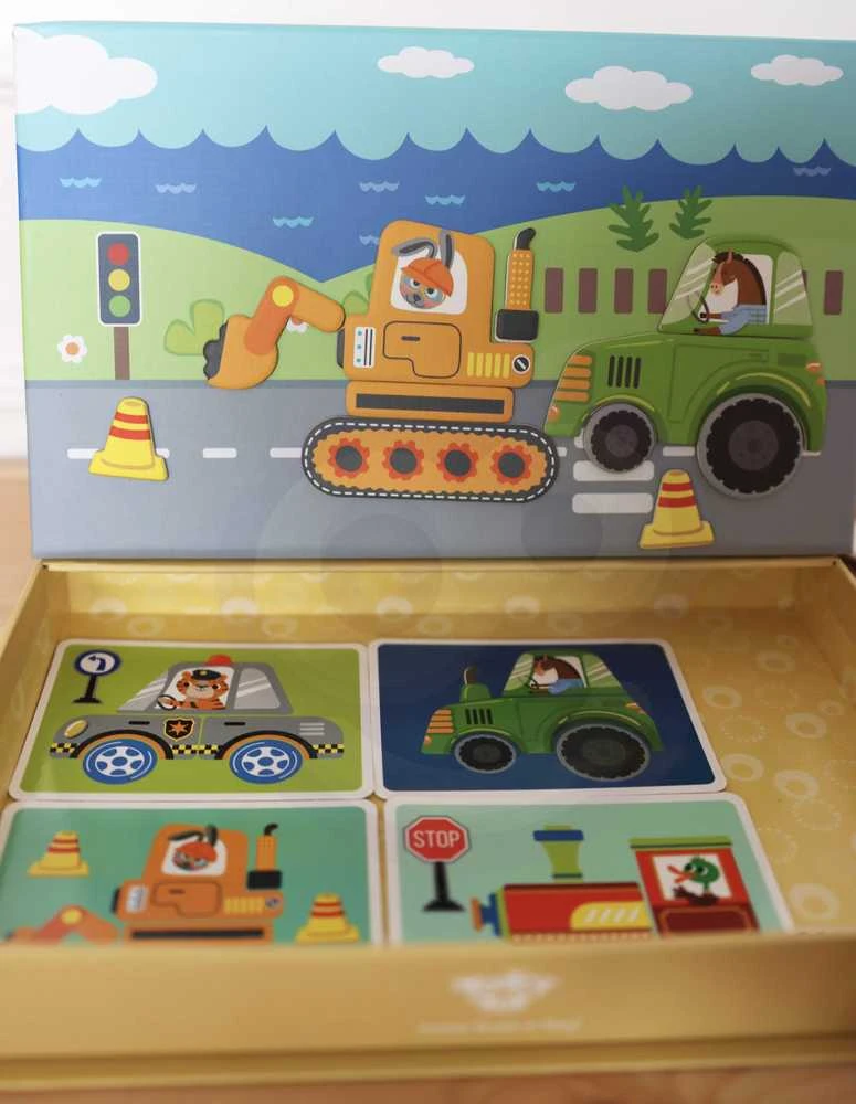 Tooky Toys Magnetinė Montessori dėlionė Tooky Toy edukacinė dėžutė su 80 elementų