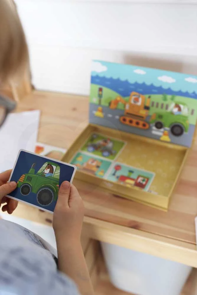 Tooky Toys Magnetinė Montessori dėlionė Tooky Toy edukacinė dėžutė su 80 elementų