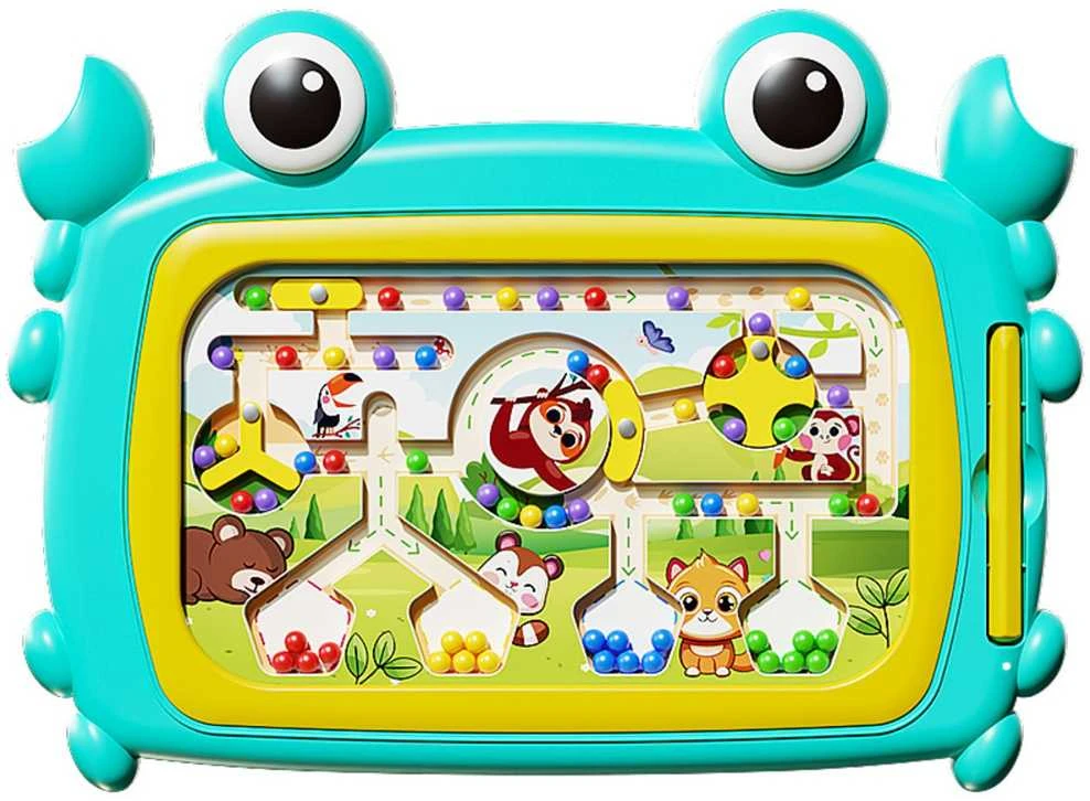 Magnetinė Montessori lavinamoji lenta su labirintu Krabas Woopie