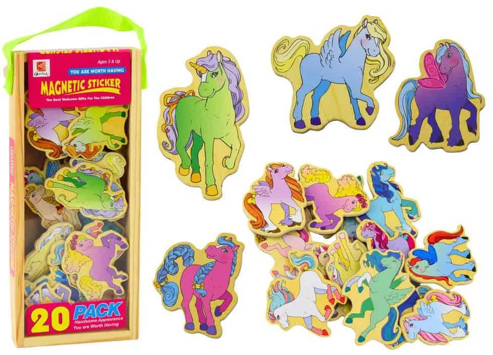 Lean Toys 20 Spalvotų Magnetukų Rinkinys