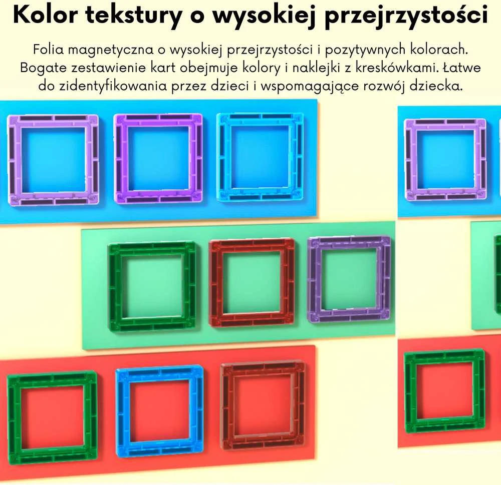 Magnetinis edukacinis konstruktorius su raidėmis WOOPIE 70vnt