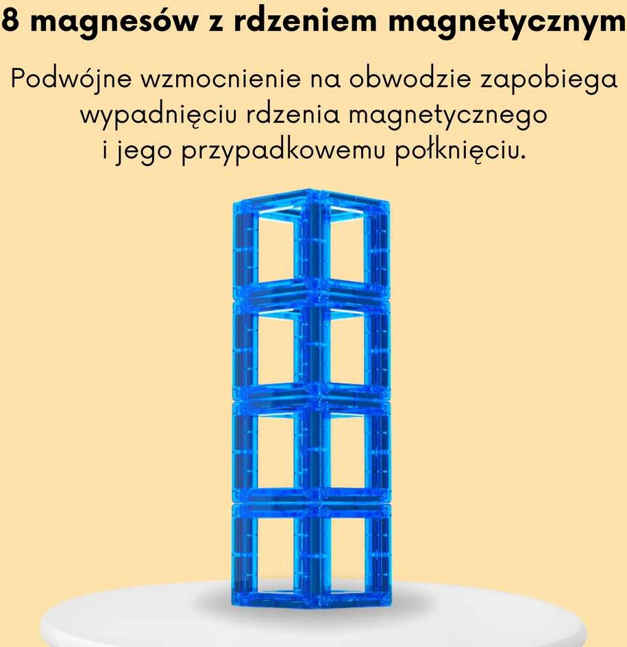 Magnetinis edukacinis konstruktorius su raidėmis WOOPIE 70vnt
