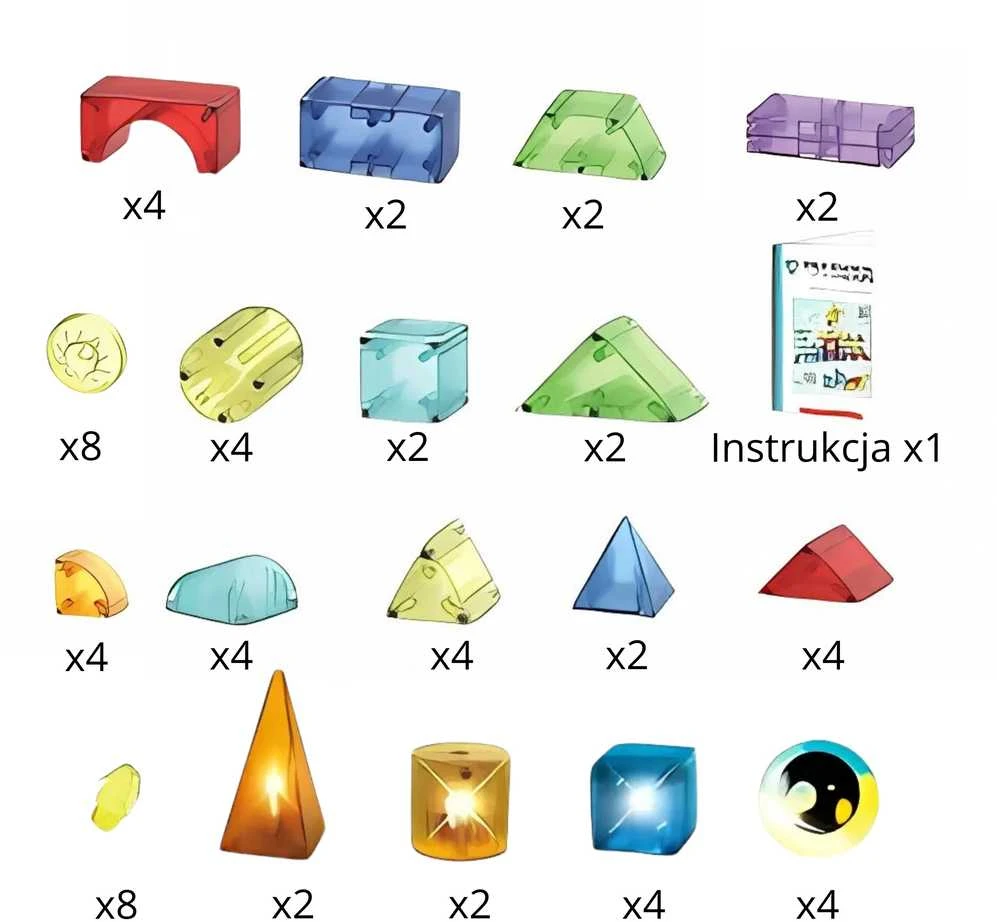Magnetinis konstrukcinis WOOPIE 3D 63vnt