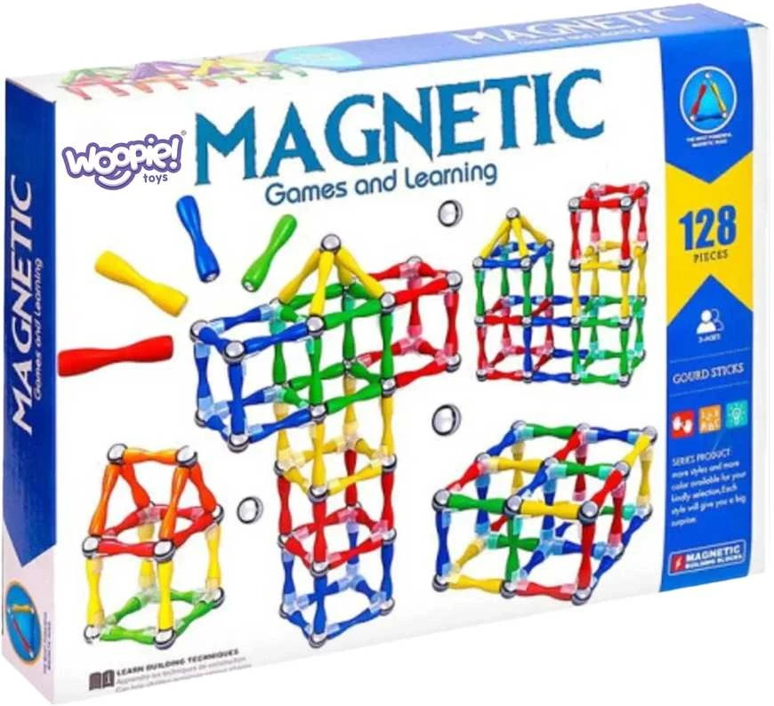 Magnetinis konstruktorius Woopie 3D XXL 128 vnt