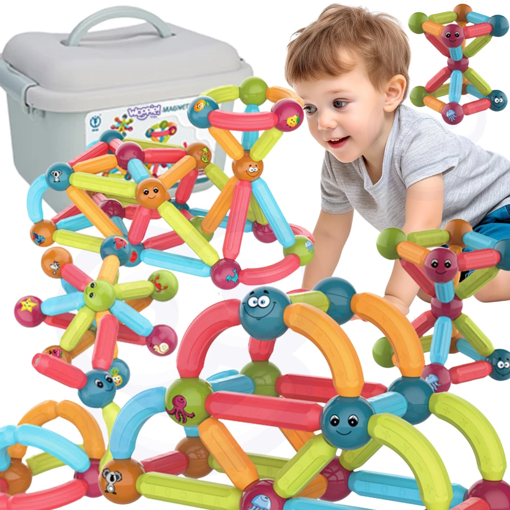 „Woopie Magnetion Education Construction Block“ 52 EL.