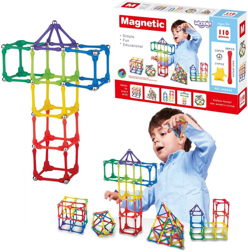 Dėlionė Magnetinis konstruktorius 110 vnt. Woopie