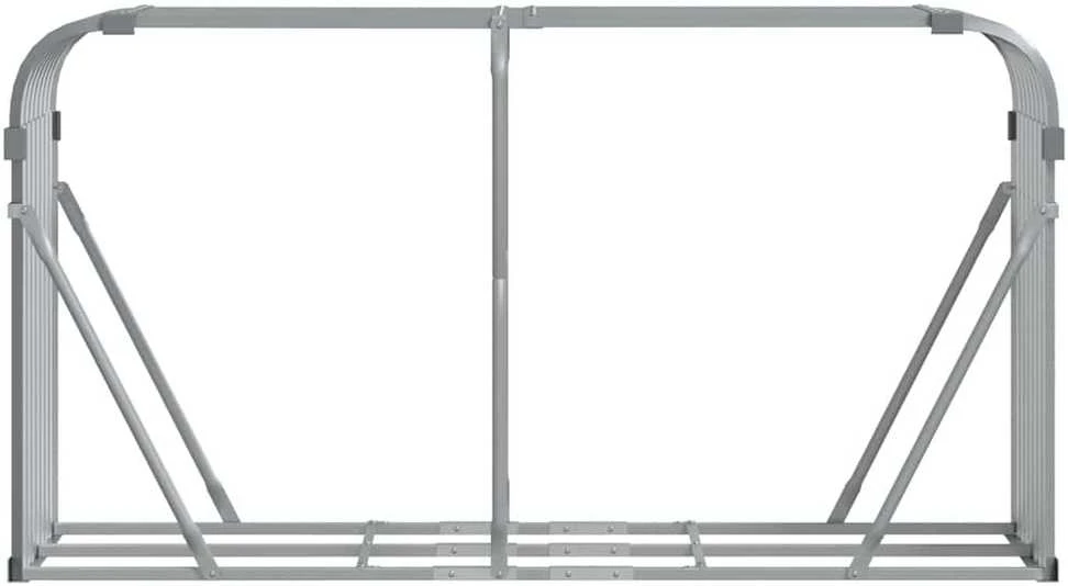 Malkų stovas, pilkas, 180x45x100cm, galvanizuotas plienas