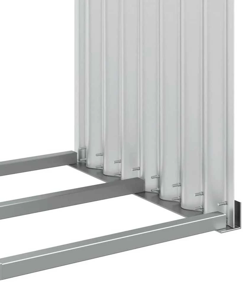 Malkų stovas, sidabrinis, 120x45x140 cm, galvanizuotas plienas