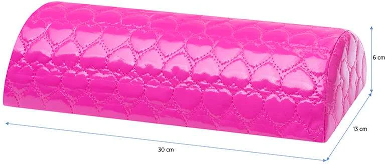 Activeshop Manikiūro pagalvėlė rožinė su širdelių raštu
