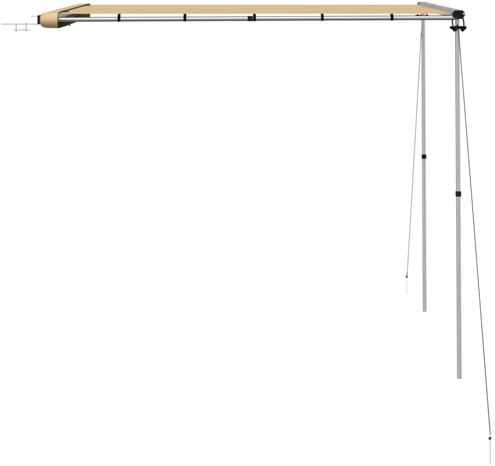 Markizė nameliui ant ratų, smėlio spalvos, 1,8x2,5x2,15m