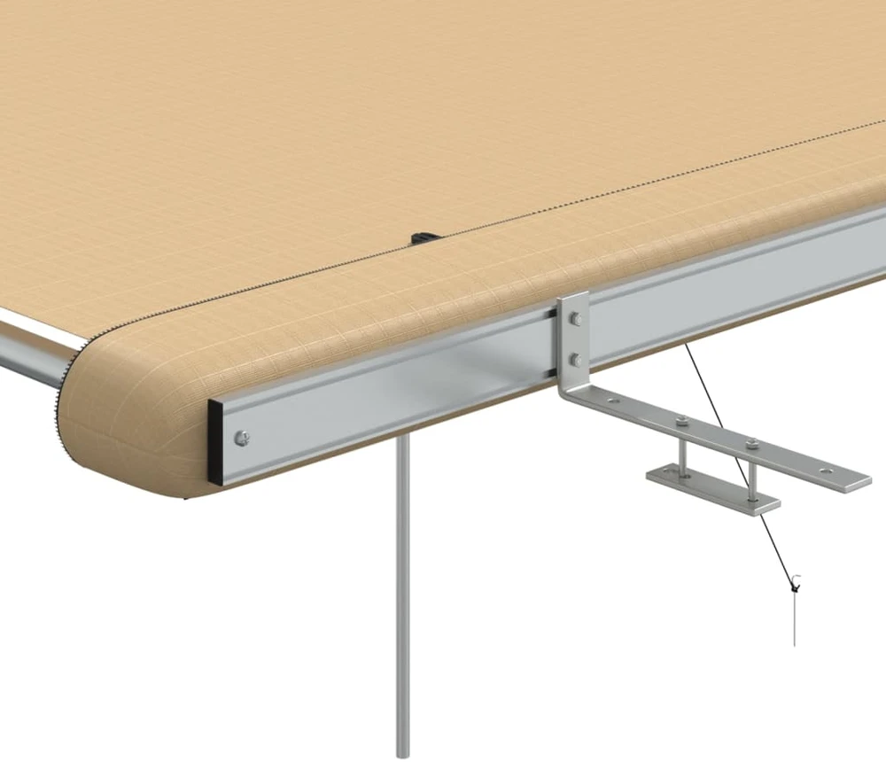 Markizė nameliui ant ratų, smėlio spalvos, 3x3x2,15m