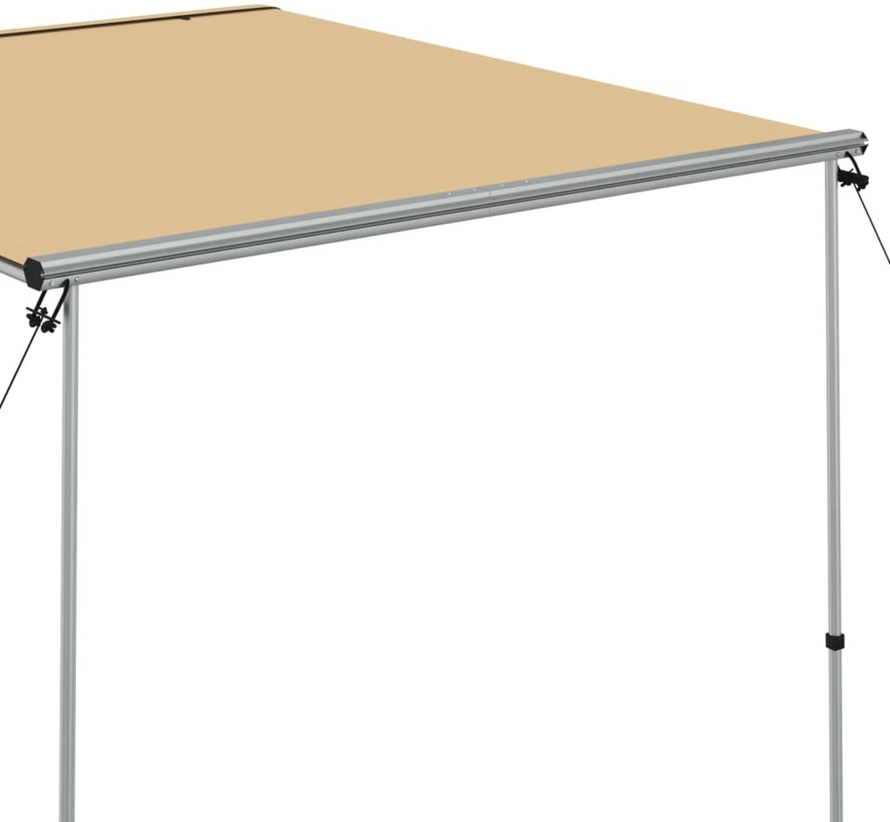 Markizė nameliui ant ratų, smėlio spalvos, 1,8x2,5x2,15m