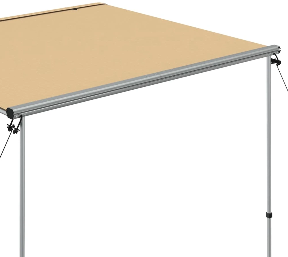 Markizė nameliui ant ratų, smėlio spalvos, 2x2x2,15m